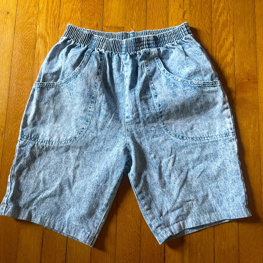 Cascade Blues Acid Wash Shorts